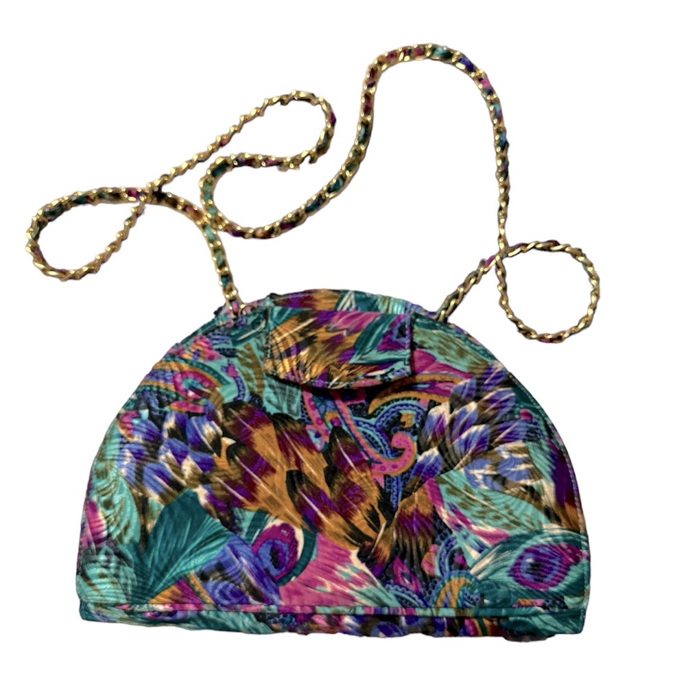 J Renee Vintage Peacock Look Shoulder Bag / Handbag
